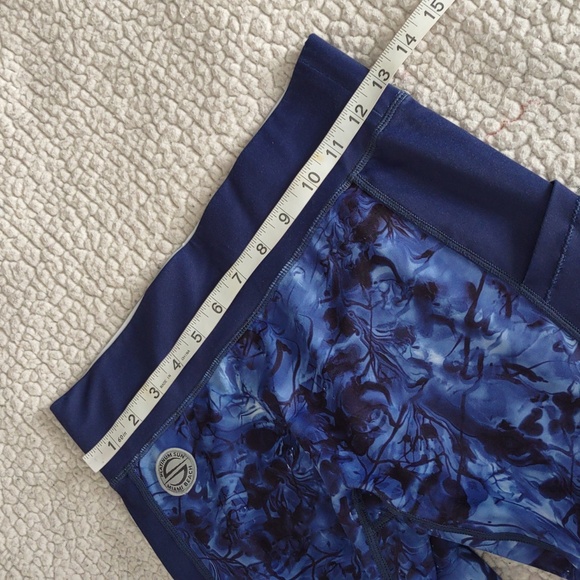 Platinum Sun Size Small UPF50 Blue Mesh Panel Vent Leggings - Picture 8 of 16